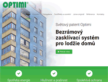 Tablet Screenshot of optimi.cz